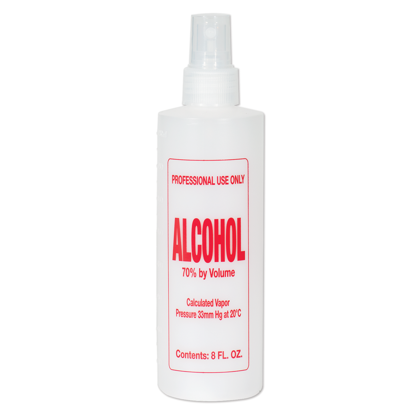 Imprinted Spray Pump Bottle, Alcohol, 8 oz.