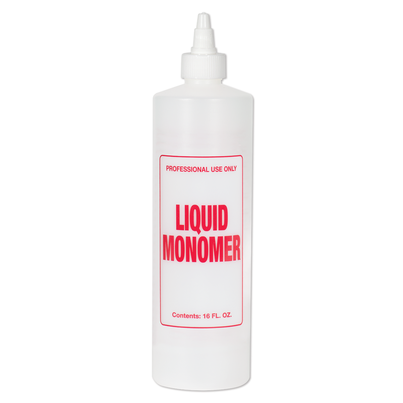 Imprinted Twist Top Bottle, Liquid Monomer, 16 oz.