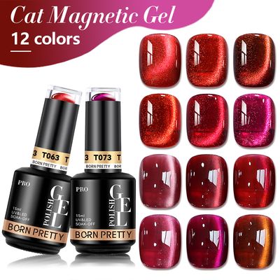 BORN PRETTY Red Cat Eye Gel