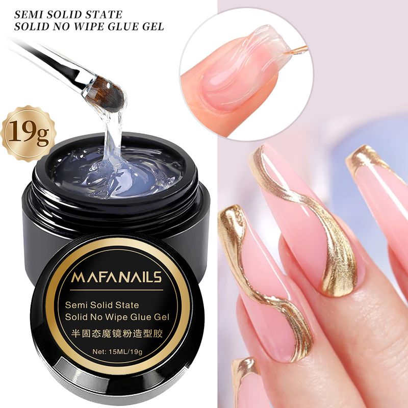 Semi-Solid No Wipe Glue Gel – Versatile Nail Art Adhesive (30g)