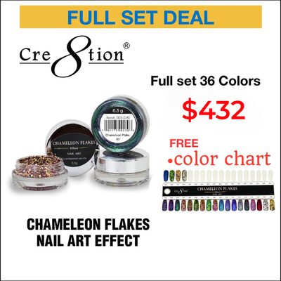 Cre8tion Chameleon Flakes - Full Collection 36 Colors