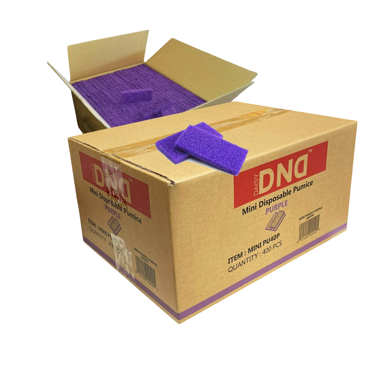 DND Mini Disposable Pumice – Purple (Case of 800 PCS)
