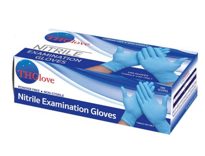 THGlove Nitril Powder Free Gloves - Small, 1 box