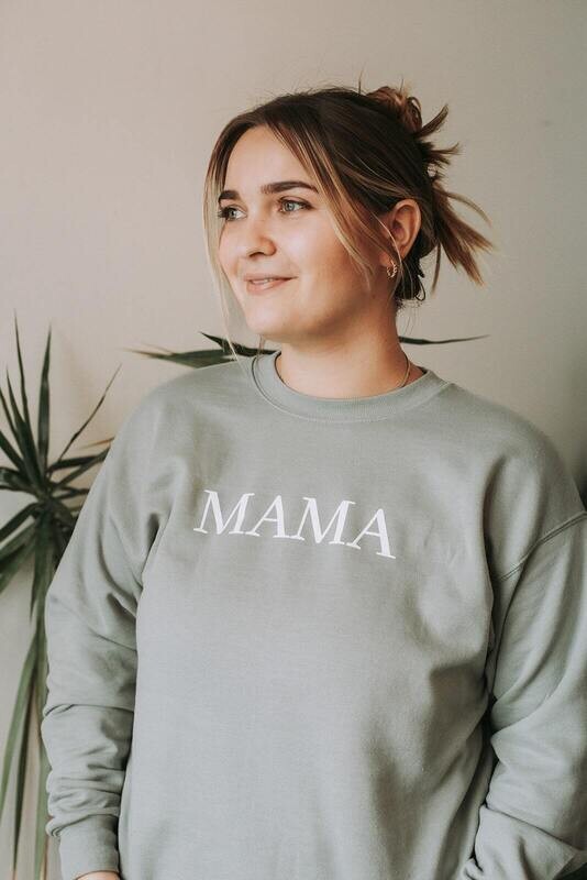 Mama Crewneck/Sage