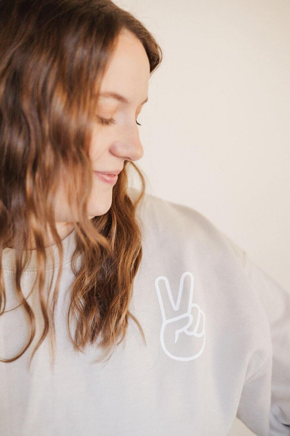 Peace Crewneck/Oatmeal