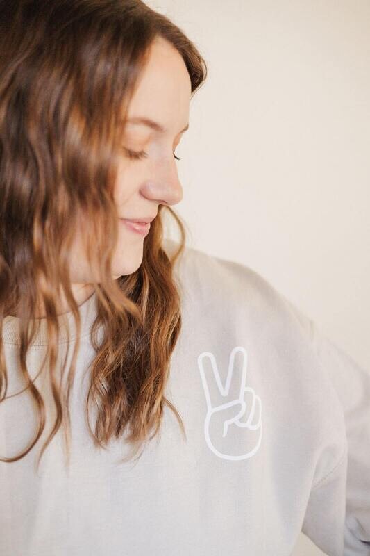 Peace Crewneck/Oatmeal