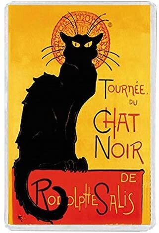 5 MAGNET CHAT NOIR