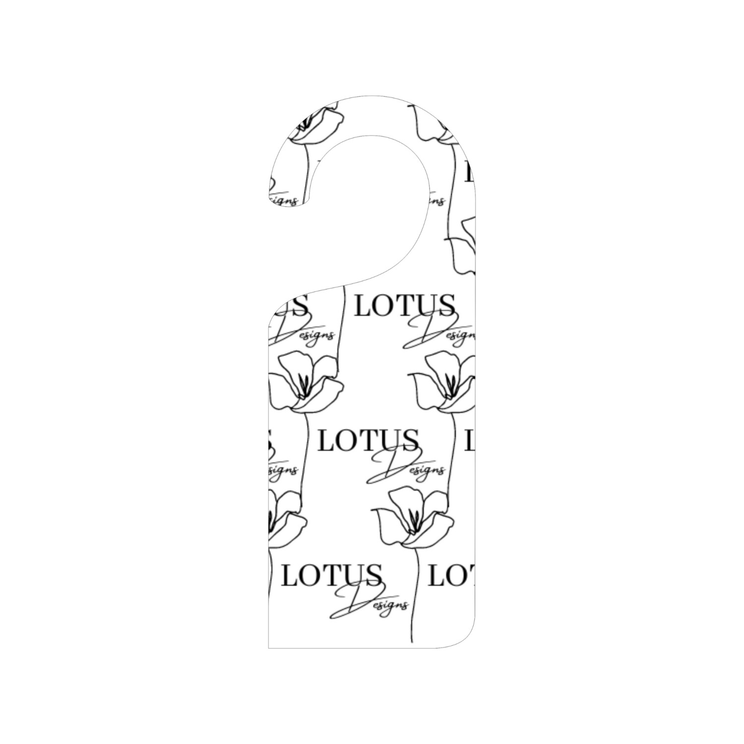 Acrylic Blank Door Hanger 1 120x45x3mm