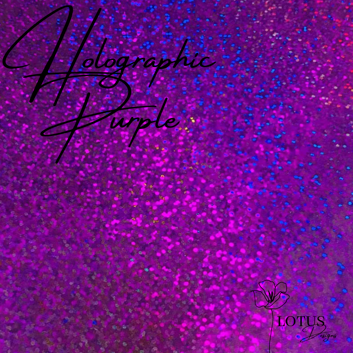 Heat Transfer Vinyl-Holographic Violet 25cm x 50cm