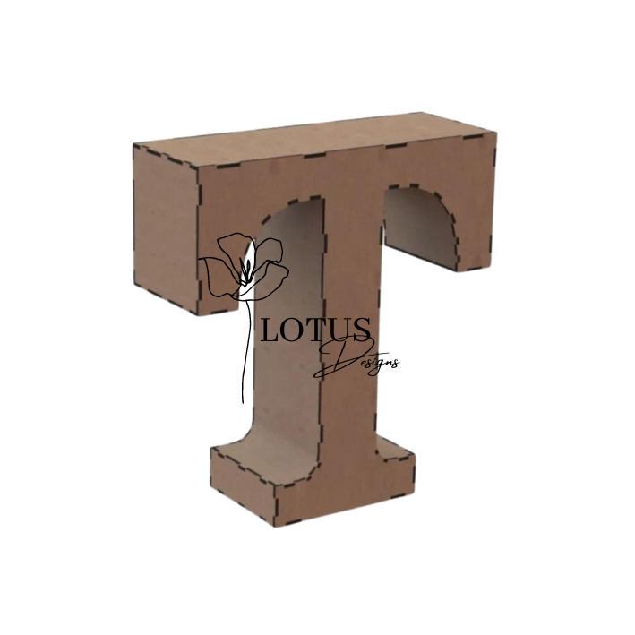 Wooden Alphabet or Number Box 300 x 350mm