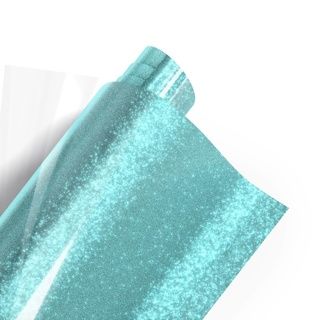 Sky Blue Glitter Heat Transfer Vinyl- 1m