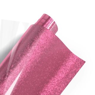 Pink Glitter Heat Transfer Vinyl- 1m