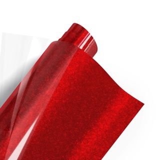 Red Glitter Heat Transfer Vinyl- 1m