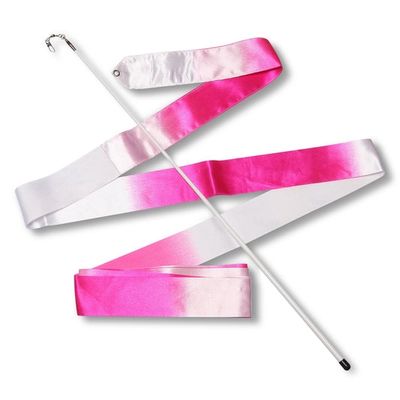 Indigo Ribbon with stick 4m White/pink)