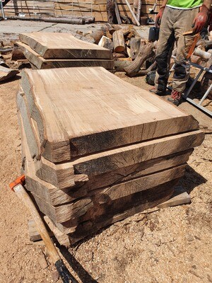 Vollholzplatte Buche, Massivholz mit Baumkante