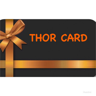 Thor Card, carta digitale che si puo&#39; regalare come gift card selezionando l&#39;importo desiderato