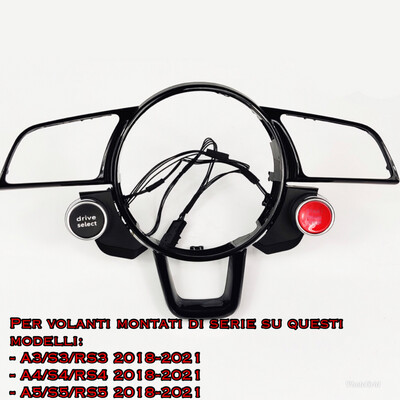 Frame + pulsanti avvio motore e drive select per Audi