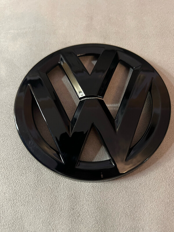 Logo Anteriore + posteriore Volkswagen Golf 7 nero lucido 