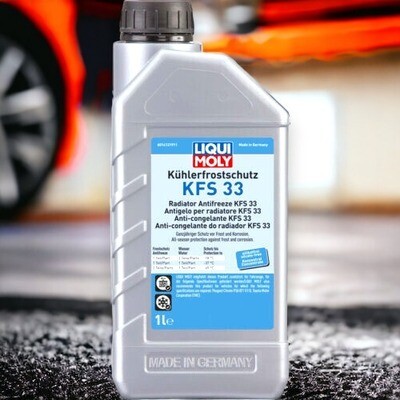 LIQUI MOLY 21130 - KFS 33 Antigelo Liquido Radiatore KFS33 Citroen Peugeot Toyota - Antigelo concentrato blu-verde di alta qualità specifico motori Citroen, Peugeot, Toyota