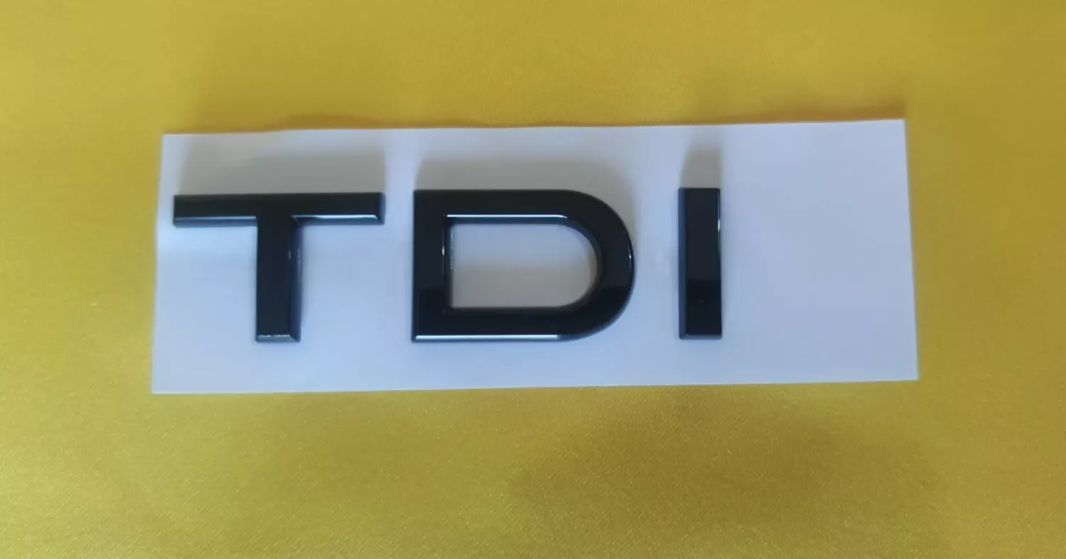 Badge Audi TDI Nero