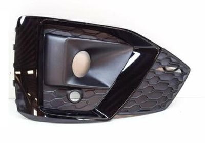 Coppia Griglie Anteriori per veicoli con con Fendinebbia, Sensori e Modanatura Nera per Audi A5 S-Line 2011-2019