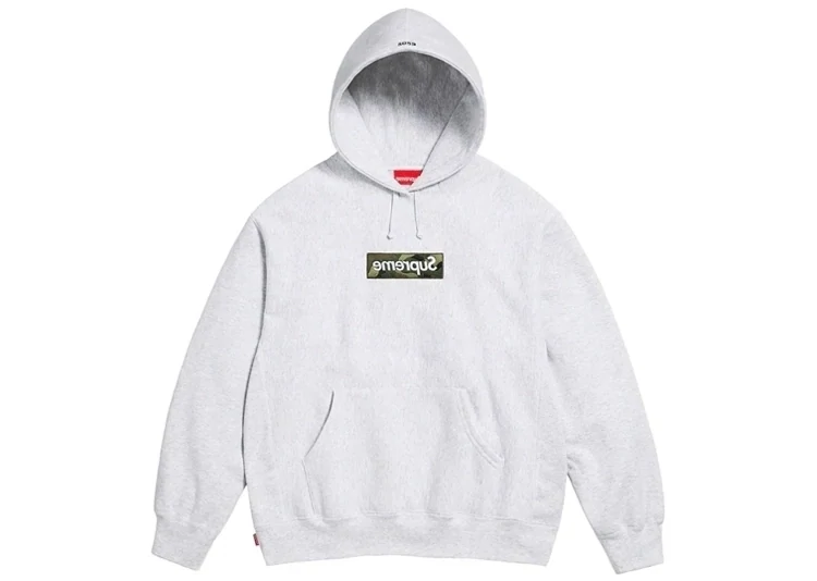 Supreme Box Logo Hooded Sweatshirt (FW23) Ash Grey