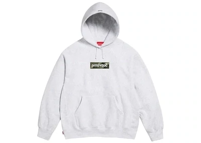 Supreme Box Logo Hooded Sweatshirt (FW23) Ash Grey