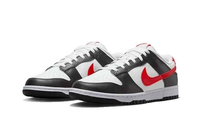 Nike Dunk Low Red Swoosh Panda