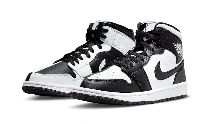 Nike Air Jordan 1 Mid Split Black White Homage (W)
