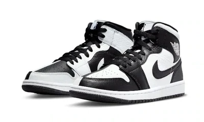 Nike Air Jordan 1 Mid Split Black White Homage (W)