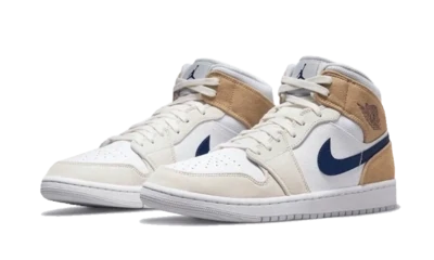 Nike Jordan 1 Mid Tan Suede
