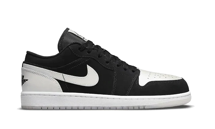 Nike Jordan 1 Low Black White Diamond