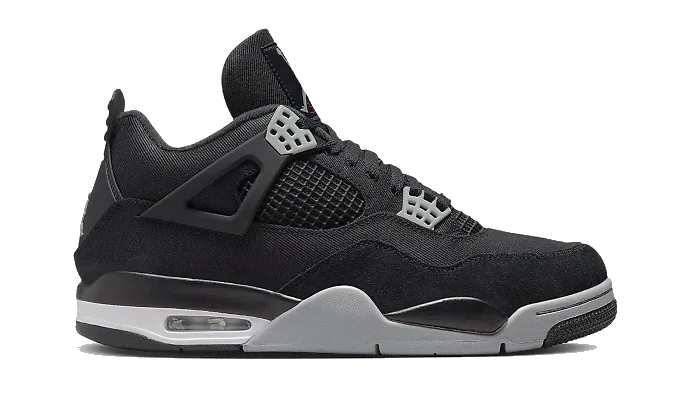 Nike Jordan 4 Black Canvas