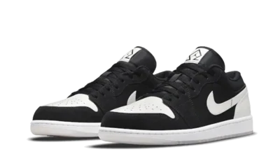 Nike Jordan 1 Low Black White Diamond
