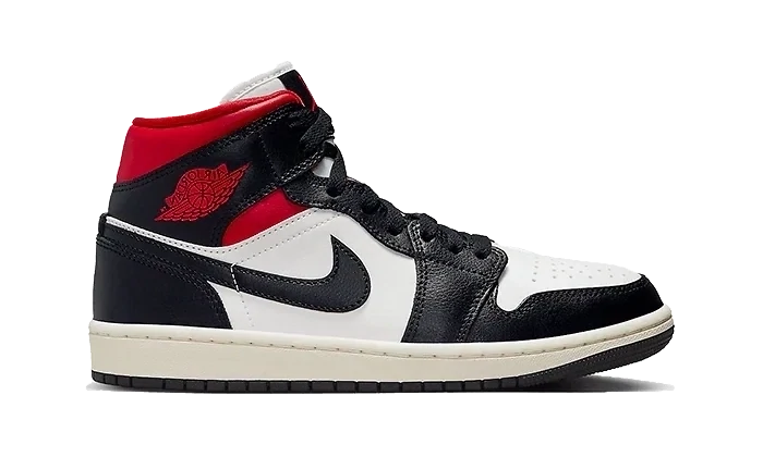 Air Jordan 1 Mid Black Gym Red