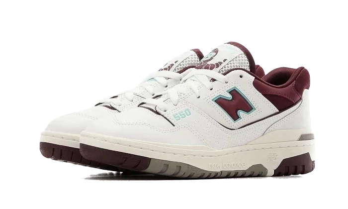 New Balance 550 Burgundy Cyan