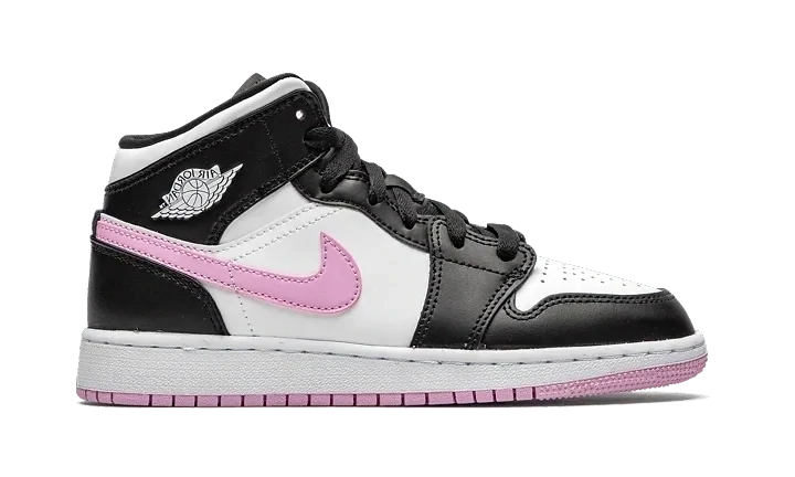Jordan 1 Mid White Black Light Arctic Pink (GS)