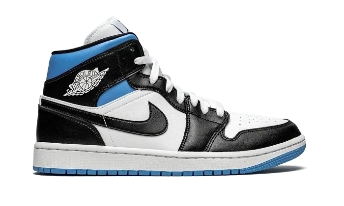 Jordan 1 Mid University Black White (W)