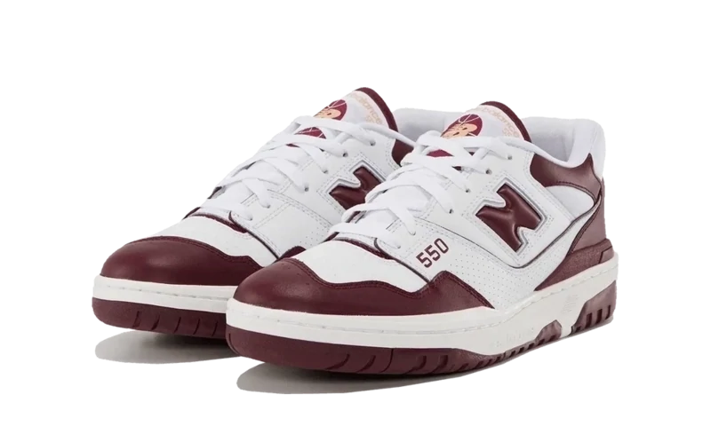 New Balance 550 White Burgundy