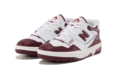 New Balance 550 White Burgundy