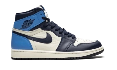 Jordan 1 Retro High Obsidian UNC