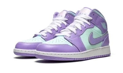 Jordan 1 Mid Purple Aqua (GS)