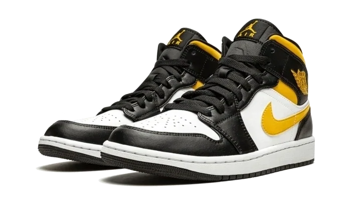 Nike Jordan 1 Mid White Pollen Black (GS)