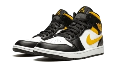 Nike Jordan 1 Mid White Pollen Black (GS)