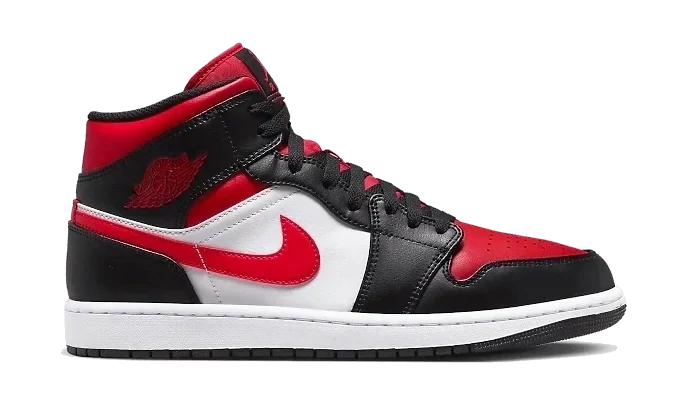 Nike Jordan 1 Mid Black Fire Red