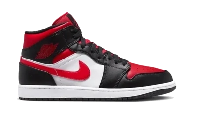 Nike Jordan 1 Mid Black Fire Red