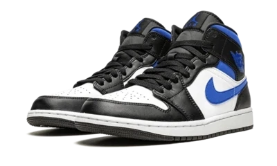 Nike Jordan 1 Mid White Black Royal