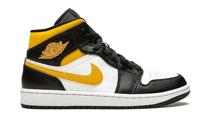 Nike Jordan 1 Mid White Pollen Black (GS)