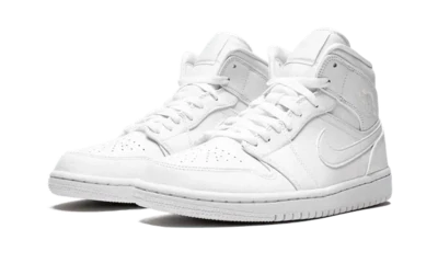 Jordan 1 Mid Triple White (GS)