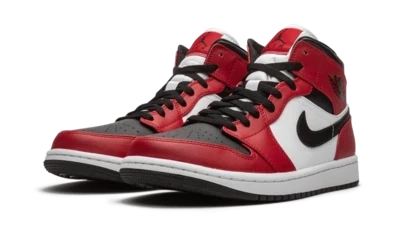 Jordan 1 Mid Chicago Black Toe